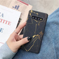 Marble pattern Samsung Galaxy phone case with polycarbonate construction