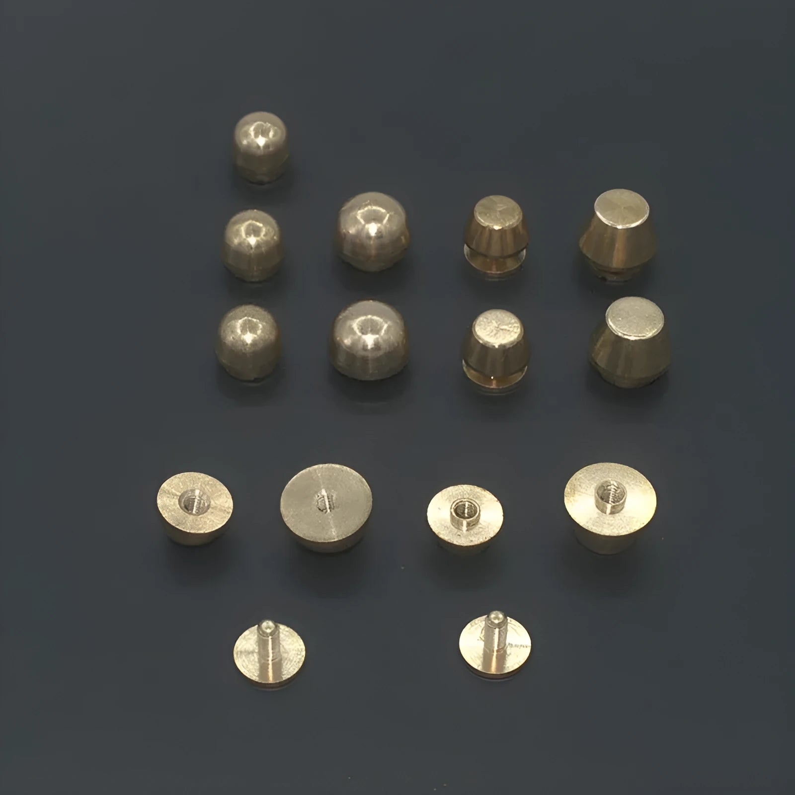 Brass decorative buckle in 10x6mm and 12x7mm sizes with polished finish