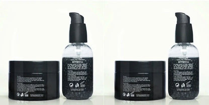 Caviar extract hair care set with 120ml and 60ml bottles for repairing damaged hair