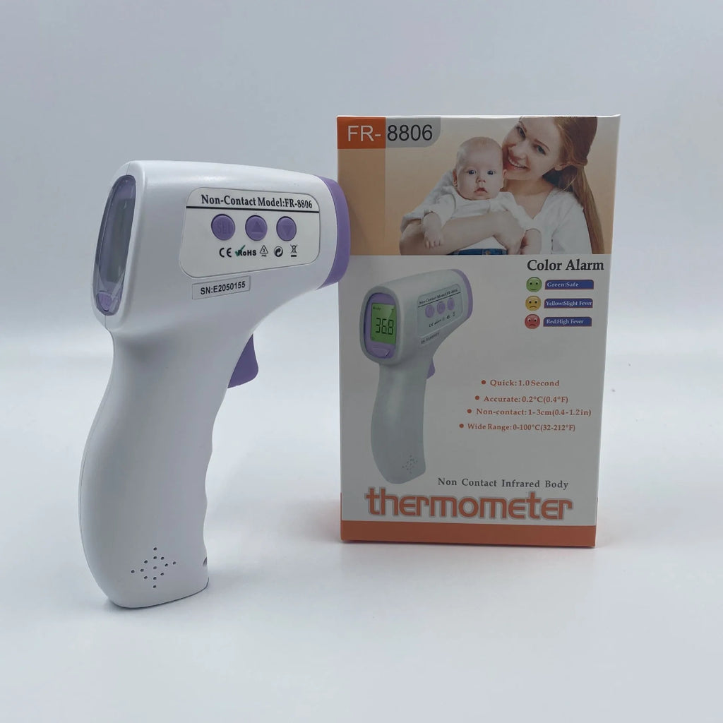 White digital non-contact thermometer for infrared temperature measurement