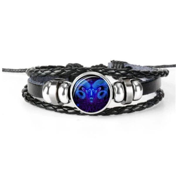 Zodiac Constellation Bracelet with Adjustable Fit and Vibrant Color Options for Men, Women, and Kids