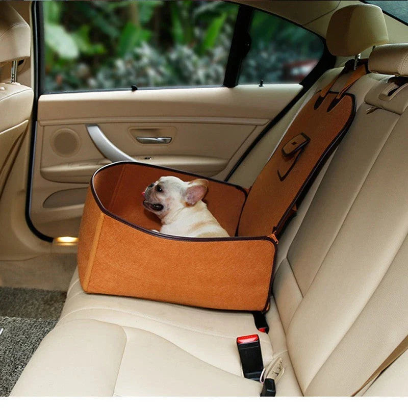 Retro dual-purpose pet car mat front seat cushion in waterproof nylon