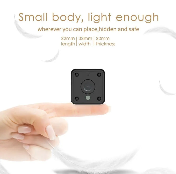 HD night vision surveillance camera black ABS body with WiFi for indoor use