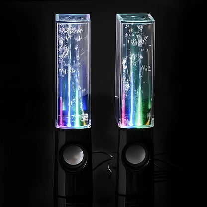 Wireless dancing water speaker with LED lights showing water column synchronised to music