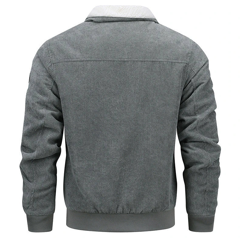 A warm and stylish fleece jacket with pockets, available in multiple colors and sizes for men