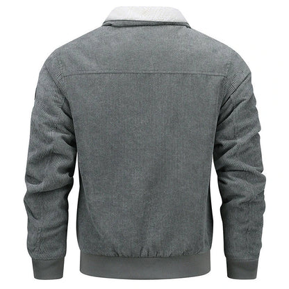 A warm and stylish fleece jacket with pockets, available in multiple colors and sizes for men