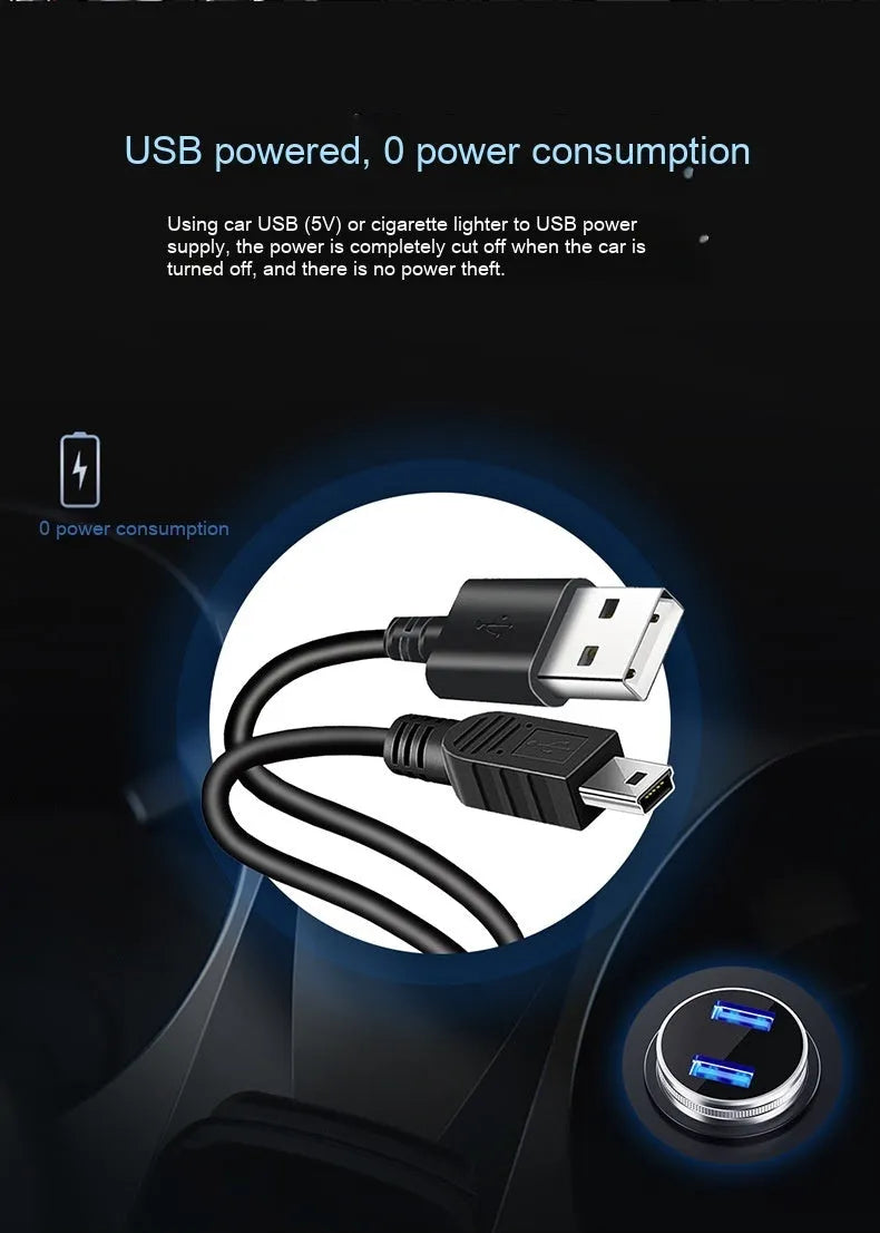 Black universal head-up display car projector unit for speed and compass projection on dashboard
