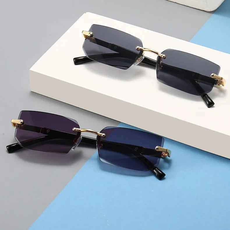 Frameless water drop sunglasses in transparent colour for driving and outdoor sports