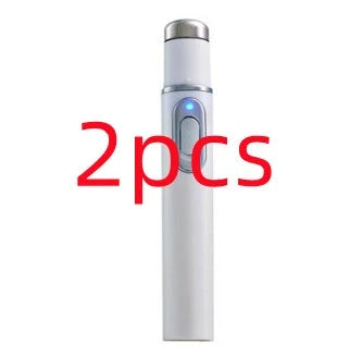 Blue Light Therapy Pen for treating acne, scars, and wrinkles with precise blue light, warming, and microcurrent technology