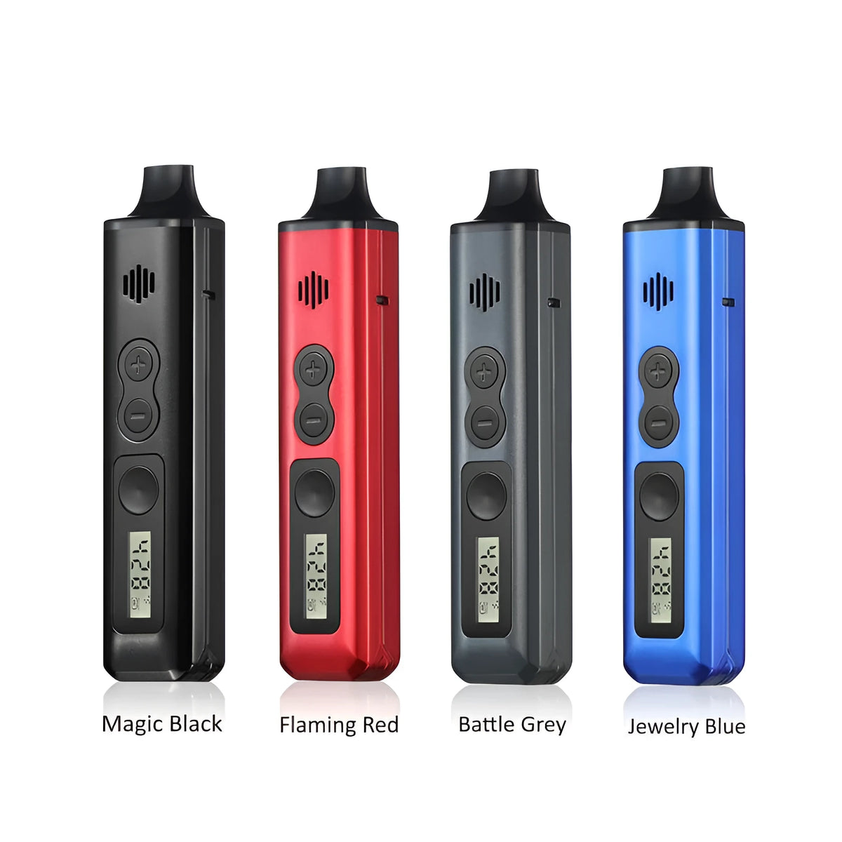 New dry-burning battery pipe set in gray with USB charging interface and plastic body