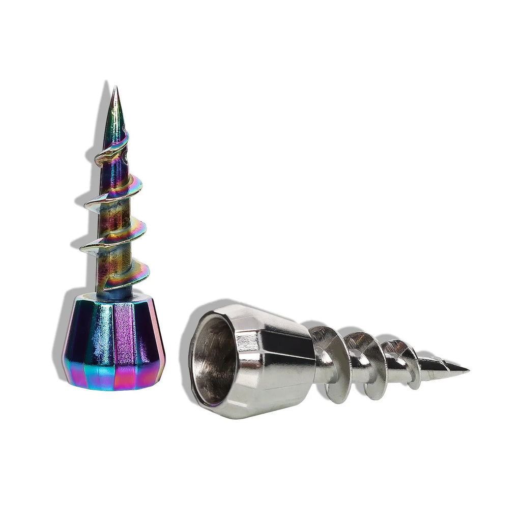 23mm metal screw shape hookah gun head accessory in gun black colour