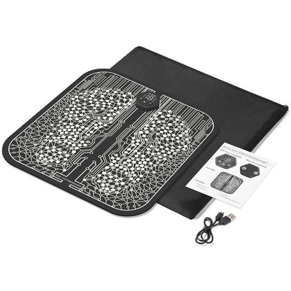 EMS Foot Massager Mat with adjustable modes and USB charging