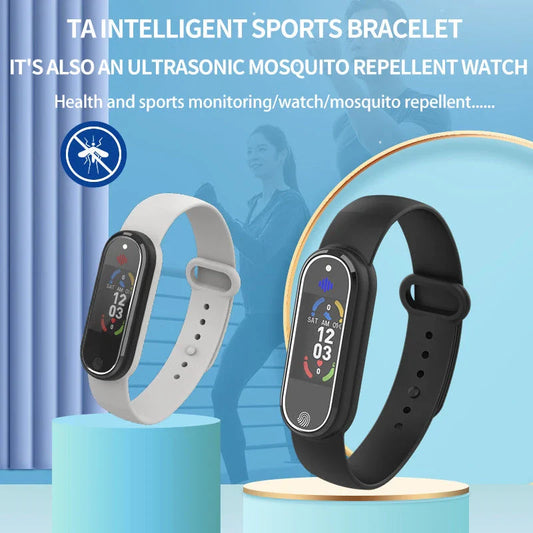 Portable mosquito repellent bracelet with ultrasonic technology for effective insect protection during outdoor activities