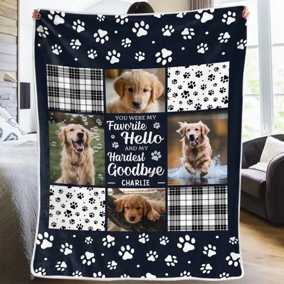 White polyester flannel pet dog blanket shown in three size options for dog bedding
