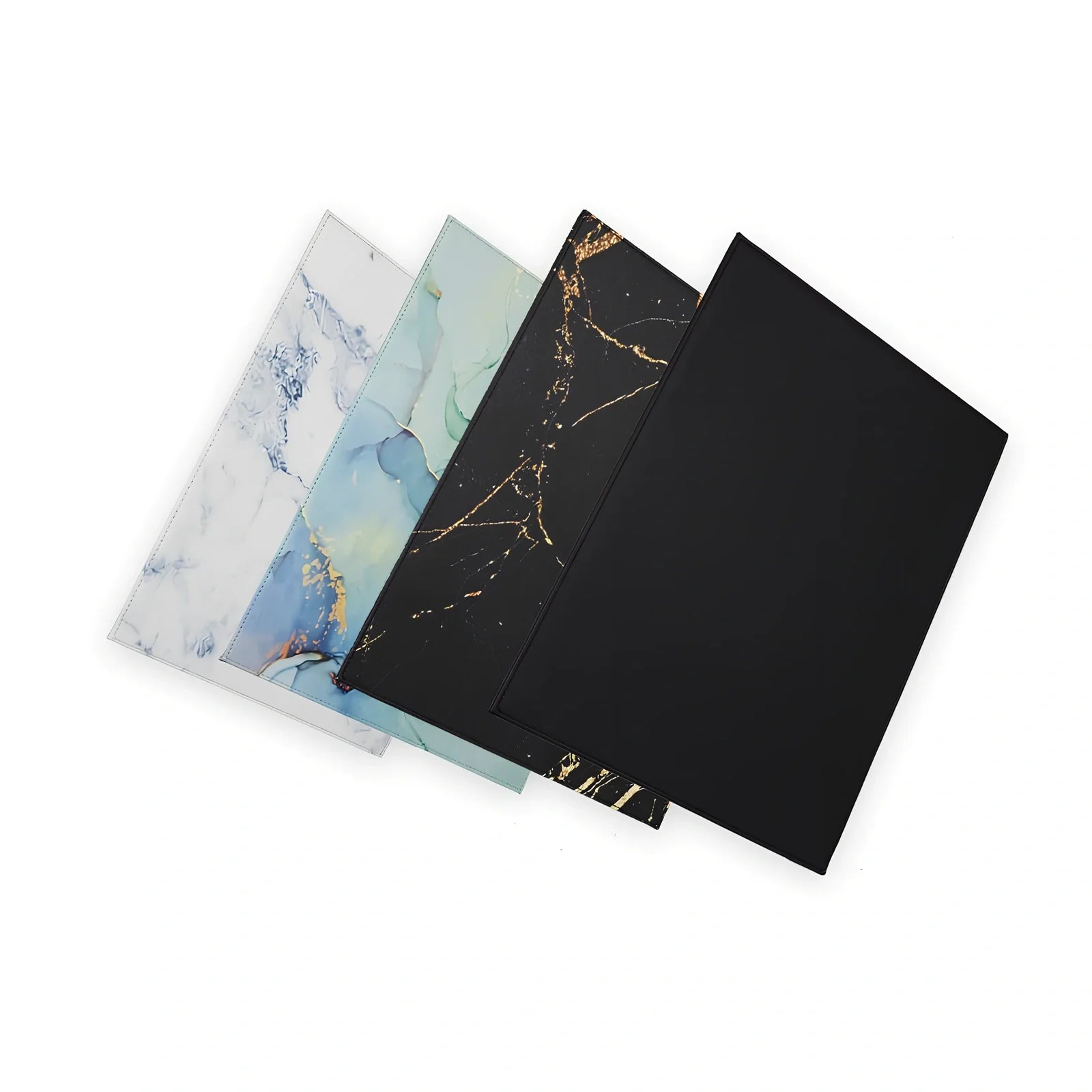 Black anti-radiation tablet pad, 35cm x 25cm with heat-insulating print and straps for 20-33cm devices