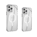 Transparent iPhone 13 case with MagSafe magnets and airbag anti-fall protection system