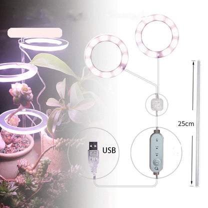Full spectrum LED grow light for indoor plants with acrylic stick