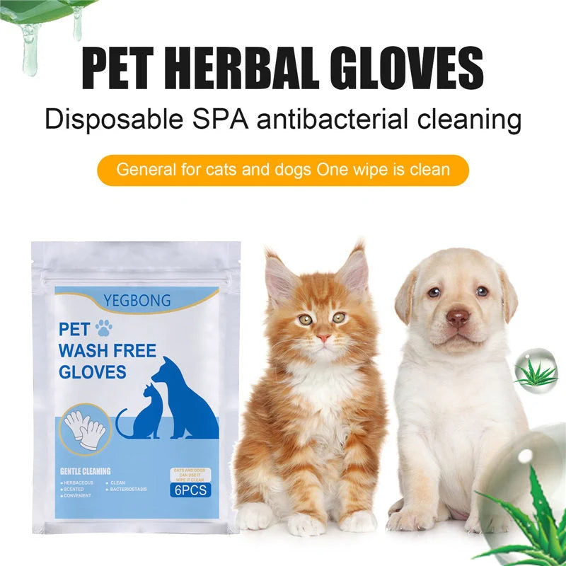 Disposable aluminum foil pet gloves for easy cleanup, pack of six