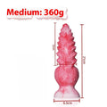 Pink platinum silicone women's masturbation device with realistic penis shape