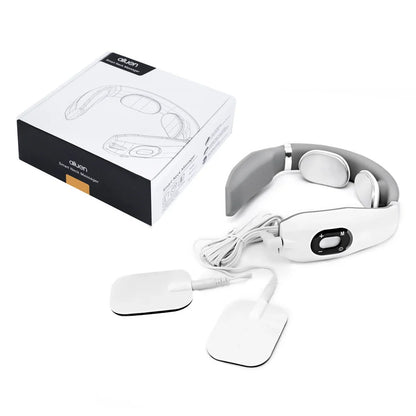 USB rechargeable cervical massage pillow with six TCM techniques for neck relief