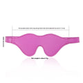 Women's leather eye mask with metal studs and adjustable Velcro strap in five colour options