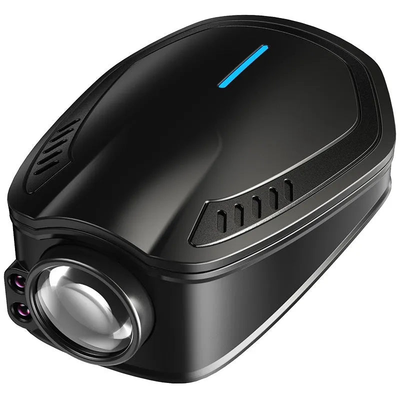 Black F2 rechargeable wireless car welcome light with magnetic installation for automatic door illumination