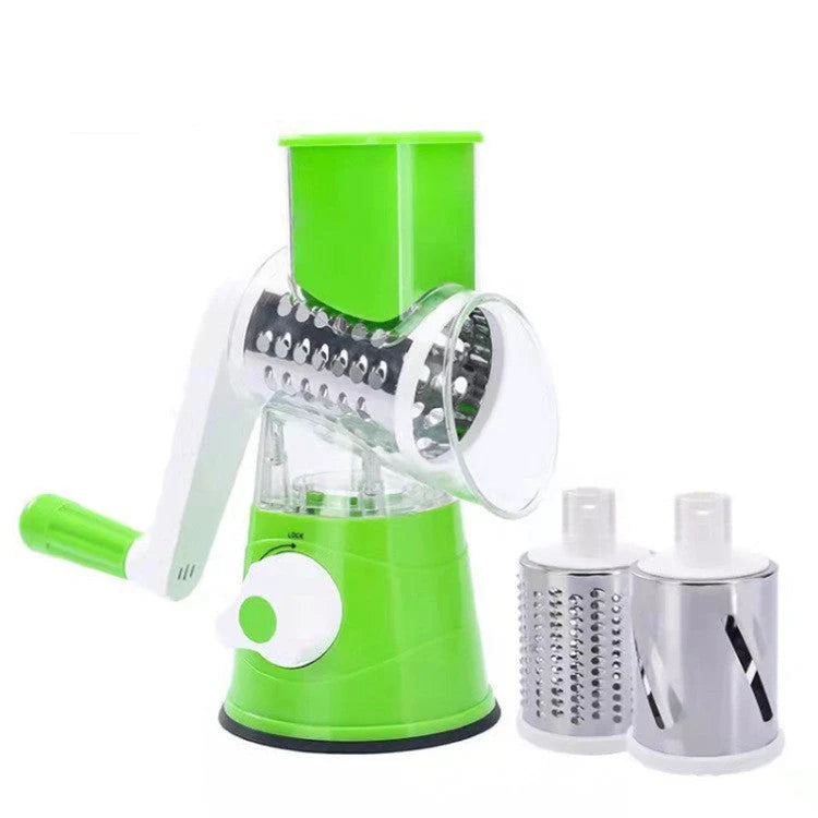 Multifunctional vegetable cutter with safety blade guard and multiple slicing options