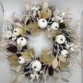 50cm light luxury pumpkin artificial wreath on a door, semi-mechanical half-handmade construction