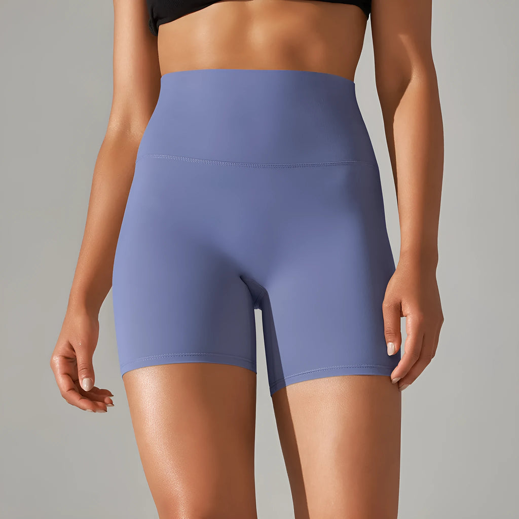 Women's high-waisted fitness pants with hip-lift design in multiple colour options