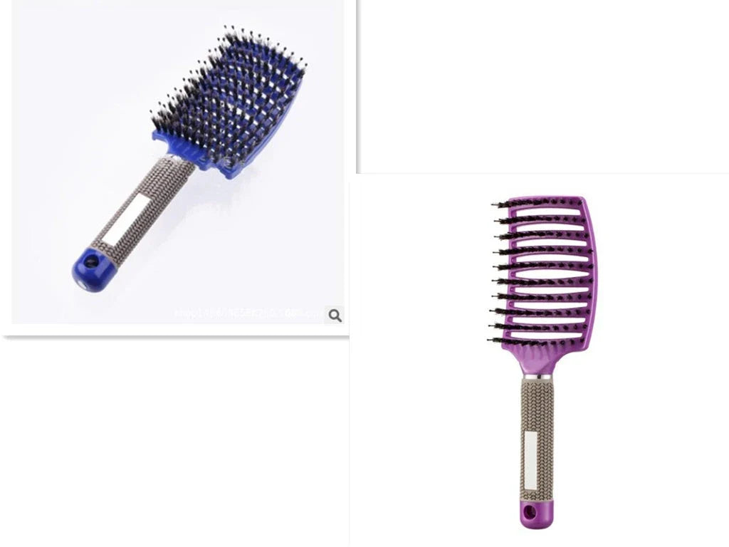 Ultra-Soft Detangling Hair Brush with Scalp Massage - Premium Bristles and Nylon for Effortless Tangle-Free Hair