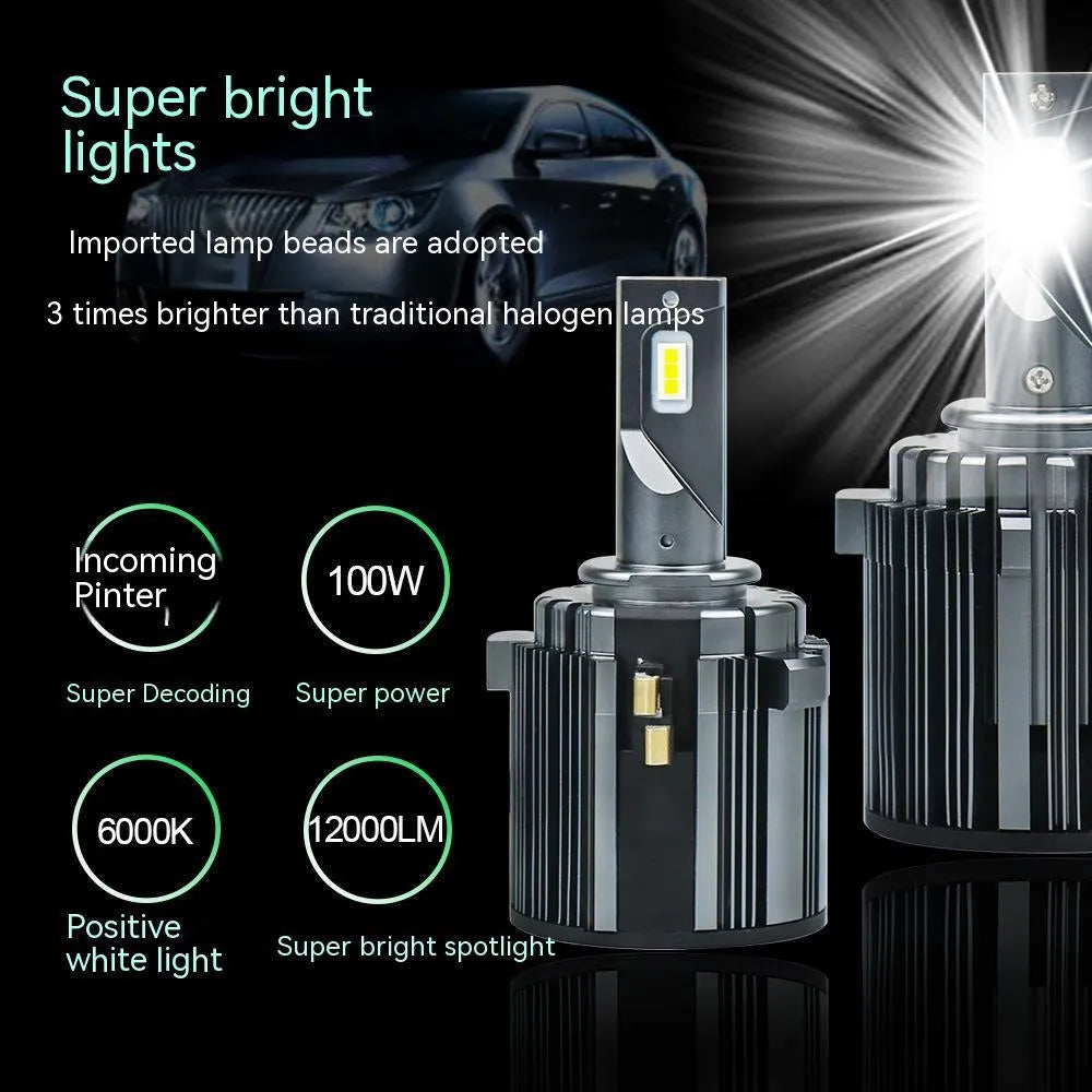Volkswagen Golf 7 LED headlight bulb with aviation aluminium construction and low beam decoding function