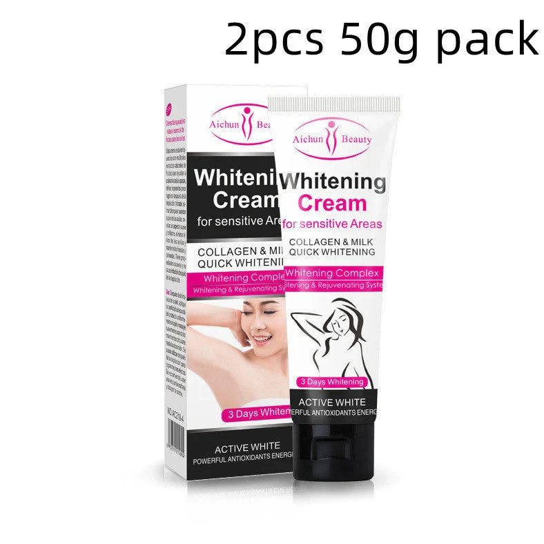 Aichun 50g armpit whitening cream container for underarm skin tone improvement and odour management