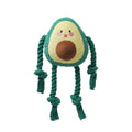 Green plush dog toy with interactive sound and bite resistance, 14cm size
