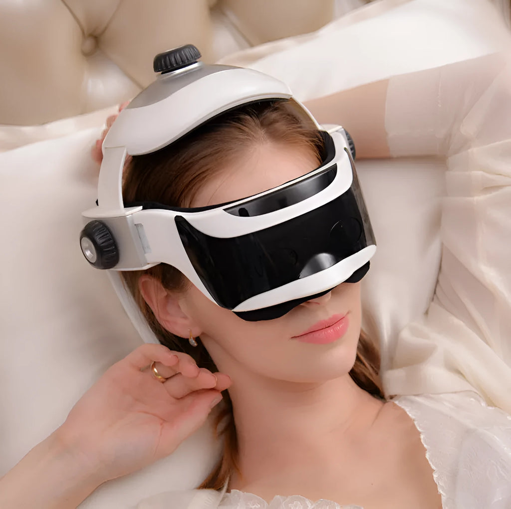 Electric helmet head massager with wireless remote control model 2880A for vibration massage