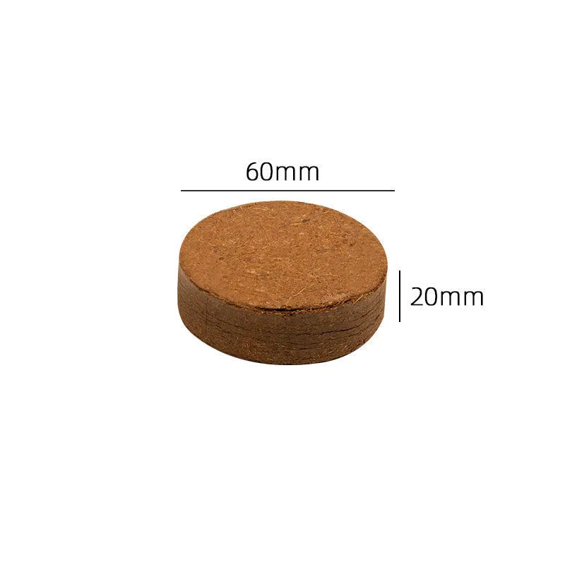 Loose nutrient soil medium blocks for vegetable planting and seedling cultivation in various sizes.