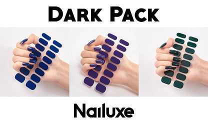 Pure Colour 16 Nail Stickers in various designs, made from eco-friendly resin ink