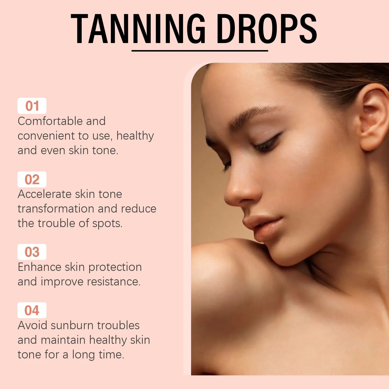 Natural Black Drops herbal skincare serum in 60ml droplet bottle for hyperpigmentation