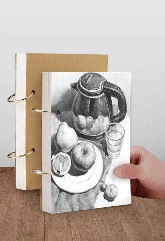 8K thickened sketchbook for hand-painted marker art with coil binding