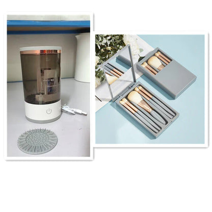 Automatic Makeup Brush Cleaner - Portable Electric Brush Spinner for Deep Cleaning