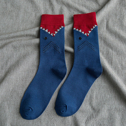 Women's cotton tube socks with cartoon animal designs in various colors