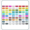 Double-headed alcohol animation paint pens with round and inclined tips in multiple colour sets