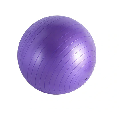 Children's anti-burst yoga ball in blue, 65cm diameter, environmental PVC for hip exercises and Pilates