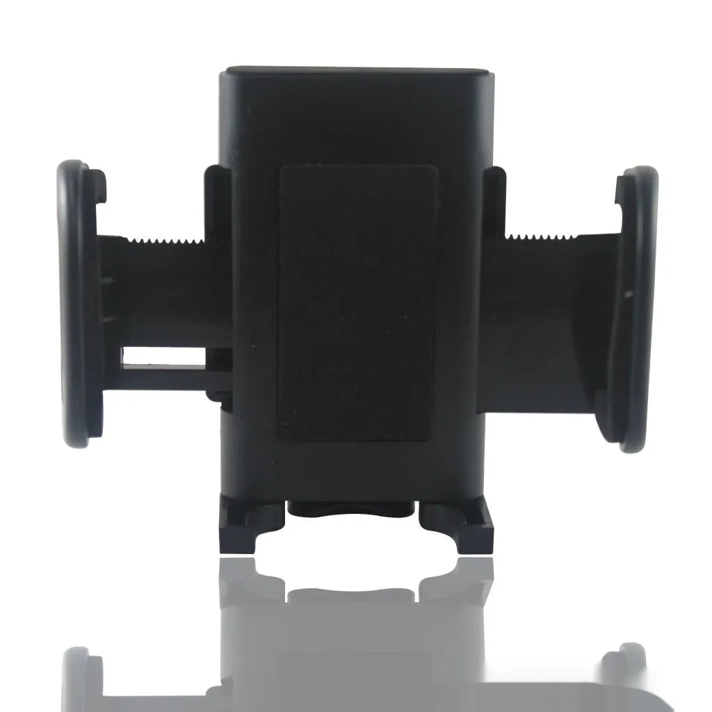Black ABS plastic car phone holder GPS navigation stand with adjustable fixture size 45-115mm