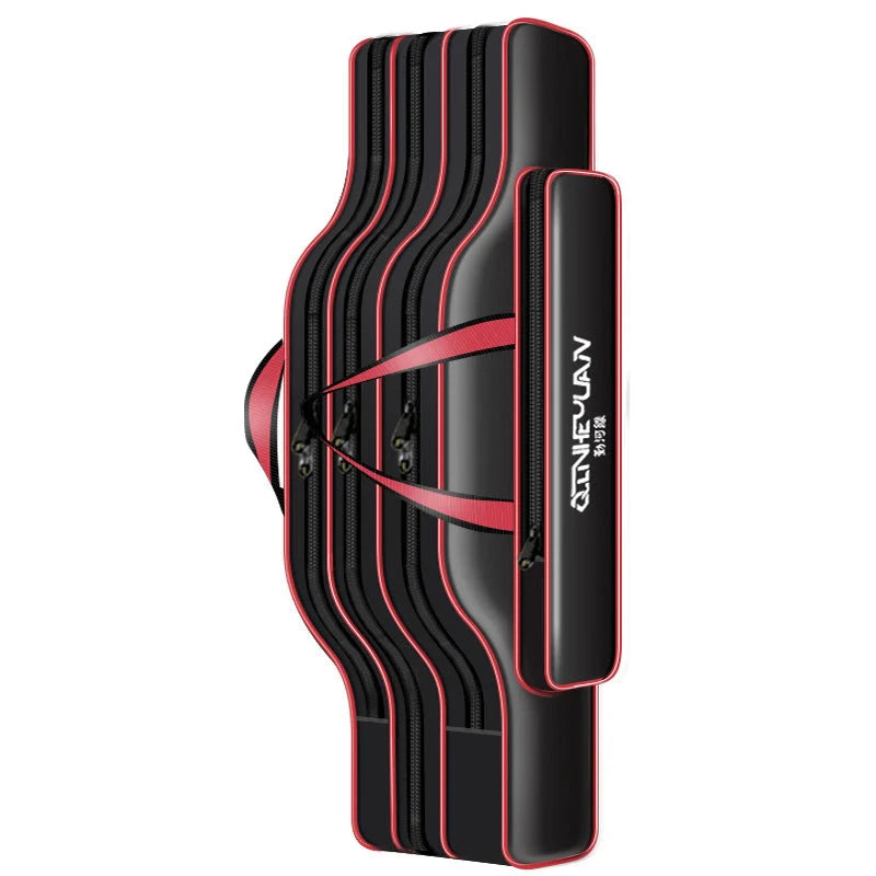 Multi-purpose fishing bag with waterproof Oxford fabric for rod and tool storage