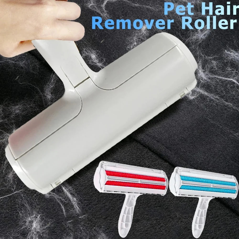 Durable ABS pet hair remover tool with 2-way design for efficient cleaning