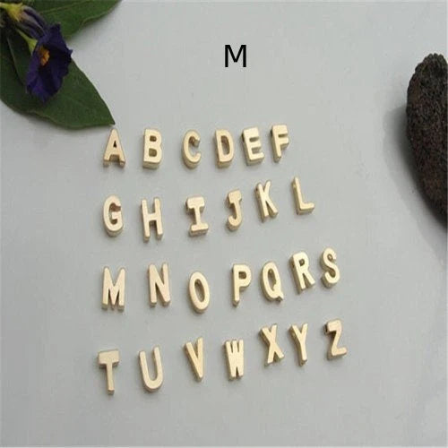 Peach Heart Shaped Letter Necklace in gold and silver finishes with alloy pendant