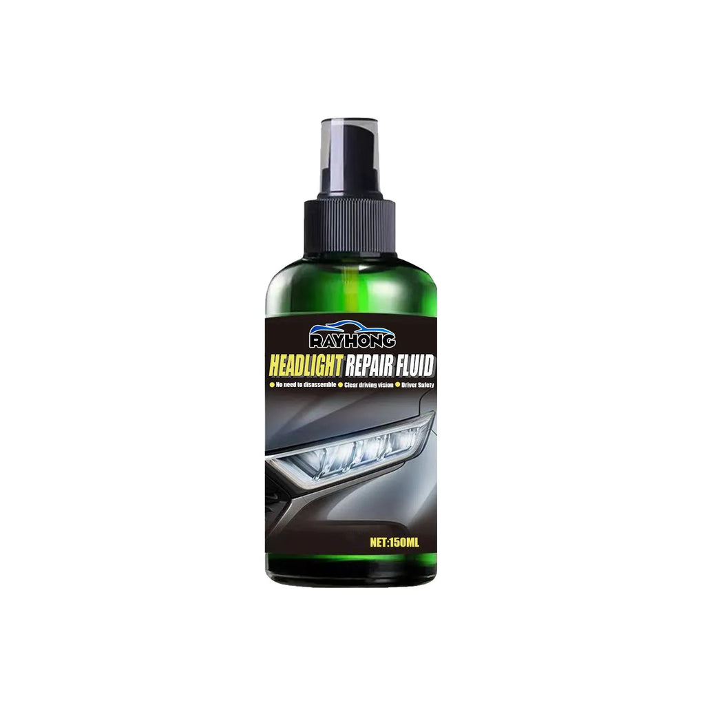 150ml bottle of car headlight repair liquid for restoring yellowed plastic lenses.