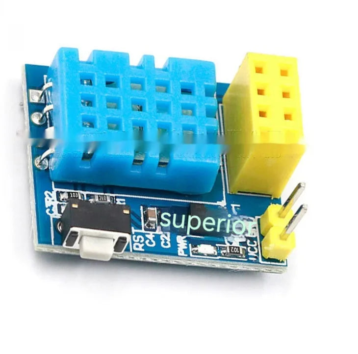 Compact DHT11 WiFi temperature and humidity node module for wireless environment monitoring