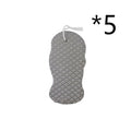 White 3D fish scale pattern bath ball sponge for gentle body exfoliation.