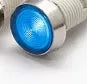 10mm stainless steel edge plastic indicator light with wire, available in white, yellow, red, green, blue colours